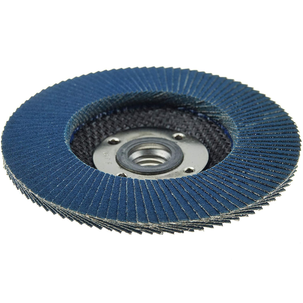 Weiler 50699 4-1/2' Tiger Disc Abrasive Flap Disc, Flat (TY27), Phenolic Backing, 120Z, 5/8'-11 UNC Nut (Pack of 10)