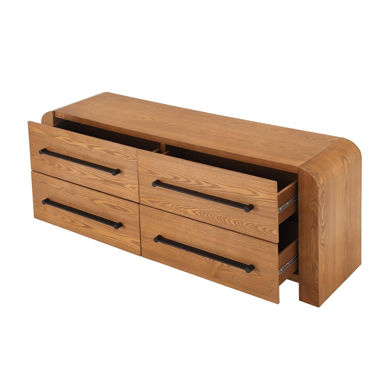 Christopher Knight Home Rulor Modern Sideboard Buffet Cabinet, Wooden Storage Cabinet Organizer, Living Room TV Stand Entertainment Center, Narrow Console Table, Natural
