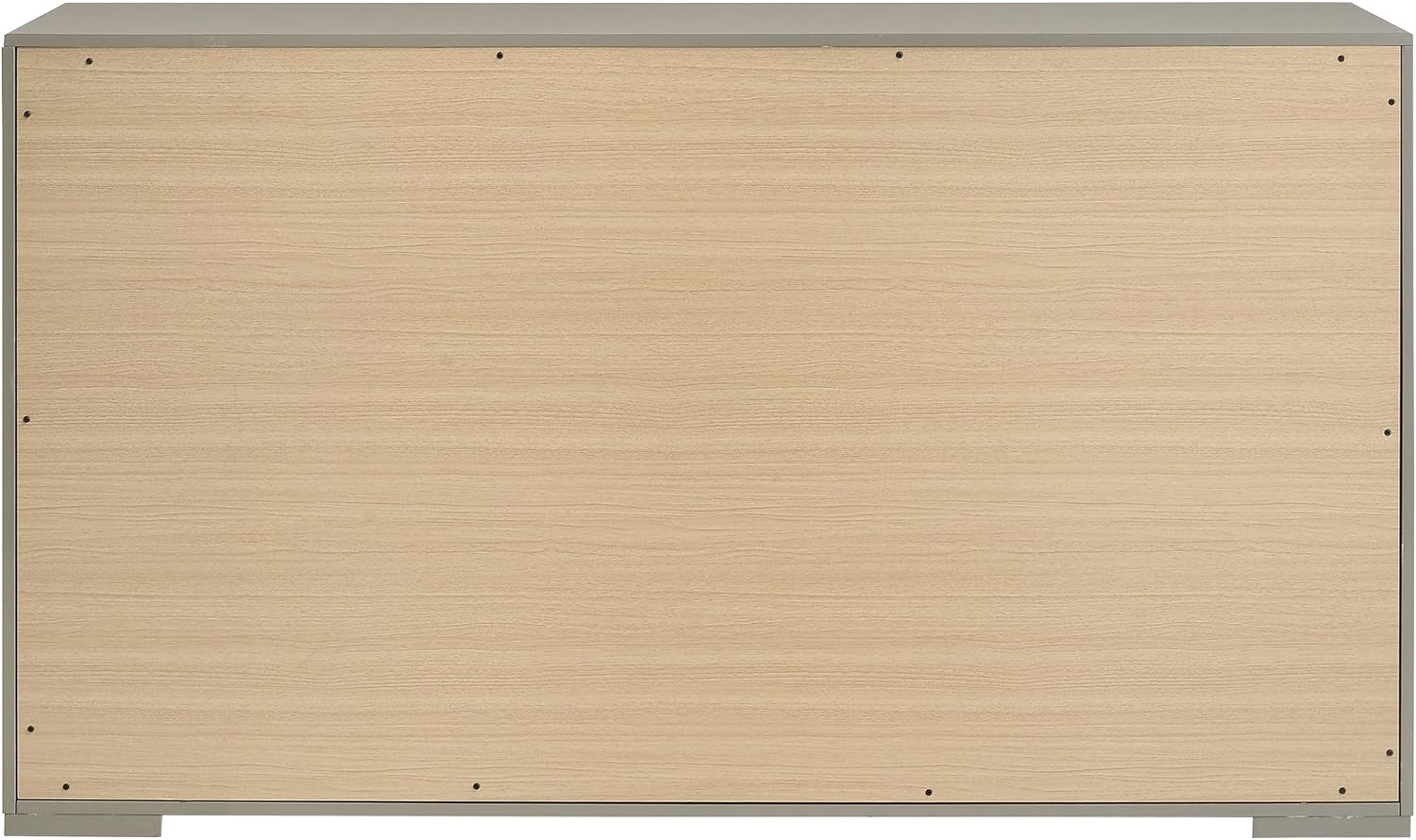 Coaster Home Furnishings - Ives - Wood - 6-Drawer Dresser with Contemporary Style, Tile Emboss, Felt-Lined Top, Metal Handles, Metal Extension Glides - Bedroom - Grey High Gloss - 224973