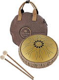 Meinl Sonic Energy Octave Steel Tongue Drum 8 Notes 10' with Mallets, Bag — Sound Healing Instrument for Musical Education, Meditation, ASMR, Yoga