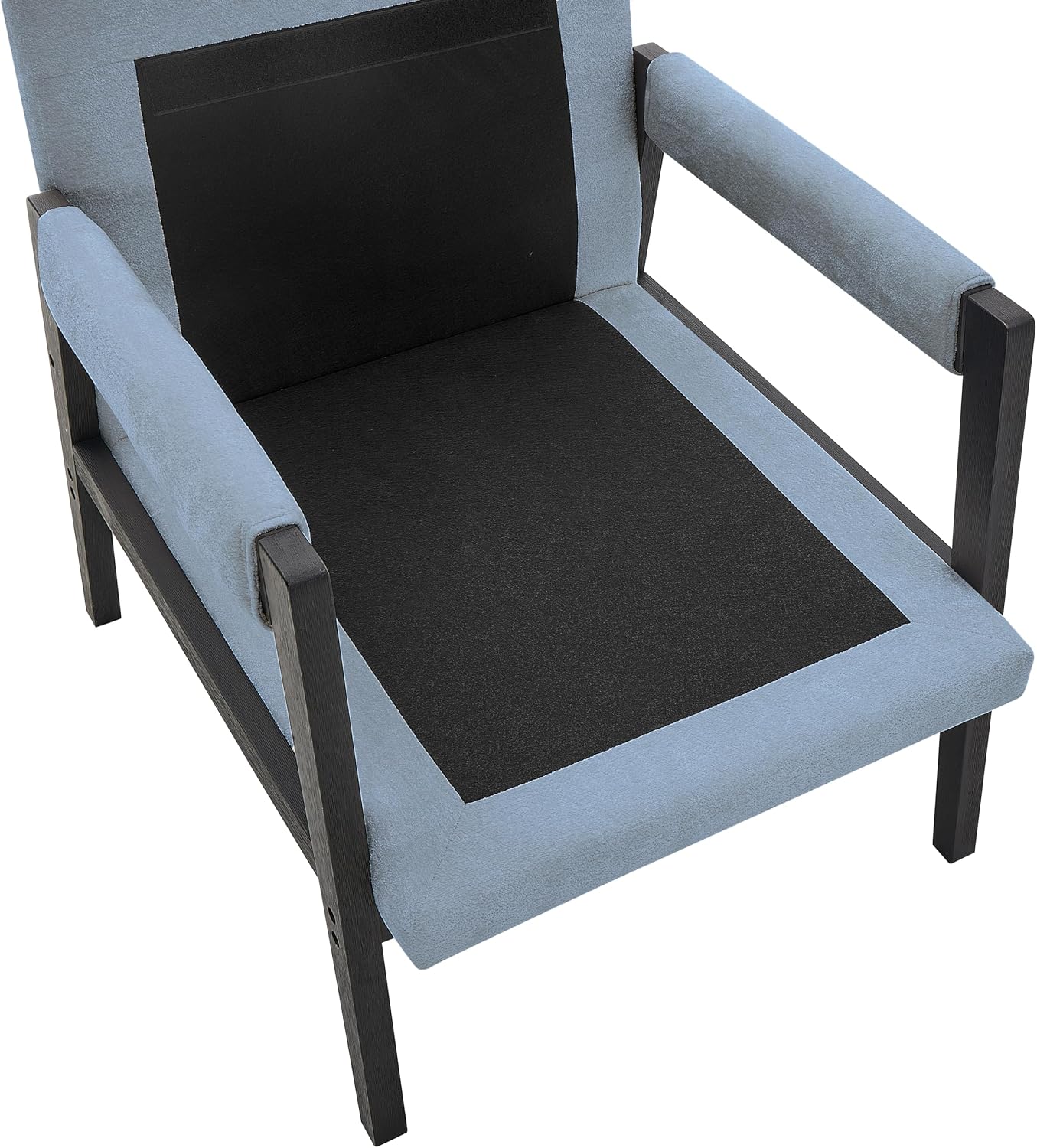 Roundhill Furniture Kelly Mid-Century Modern Chenille Upholstered Accent Armchair, Blue