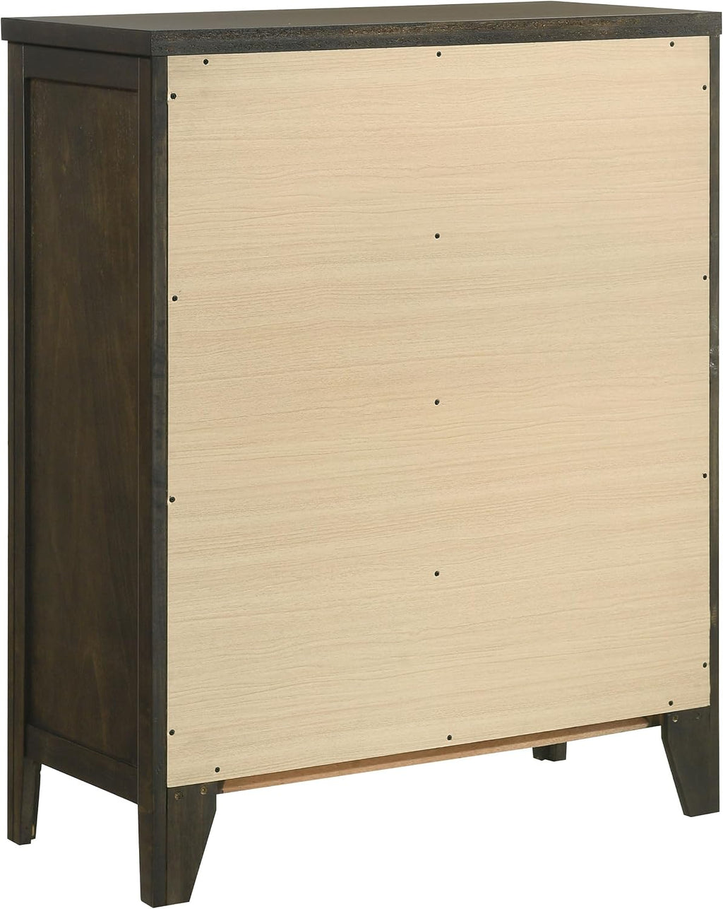Coaster Home Furnishings - Wilkes - Wood - 4-Drawer Chest with Brushed Nickel Hardware, Center Metal Glides and Tapered Legs - Transitional - Bedroom - Dark Cocoa - 224425