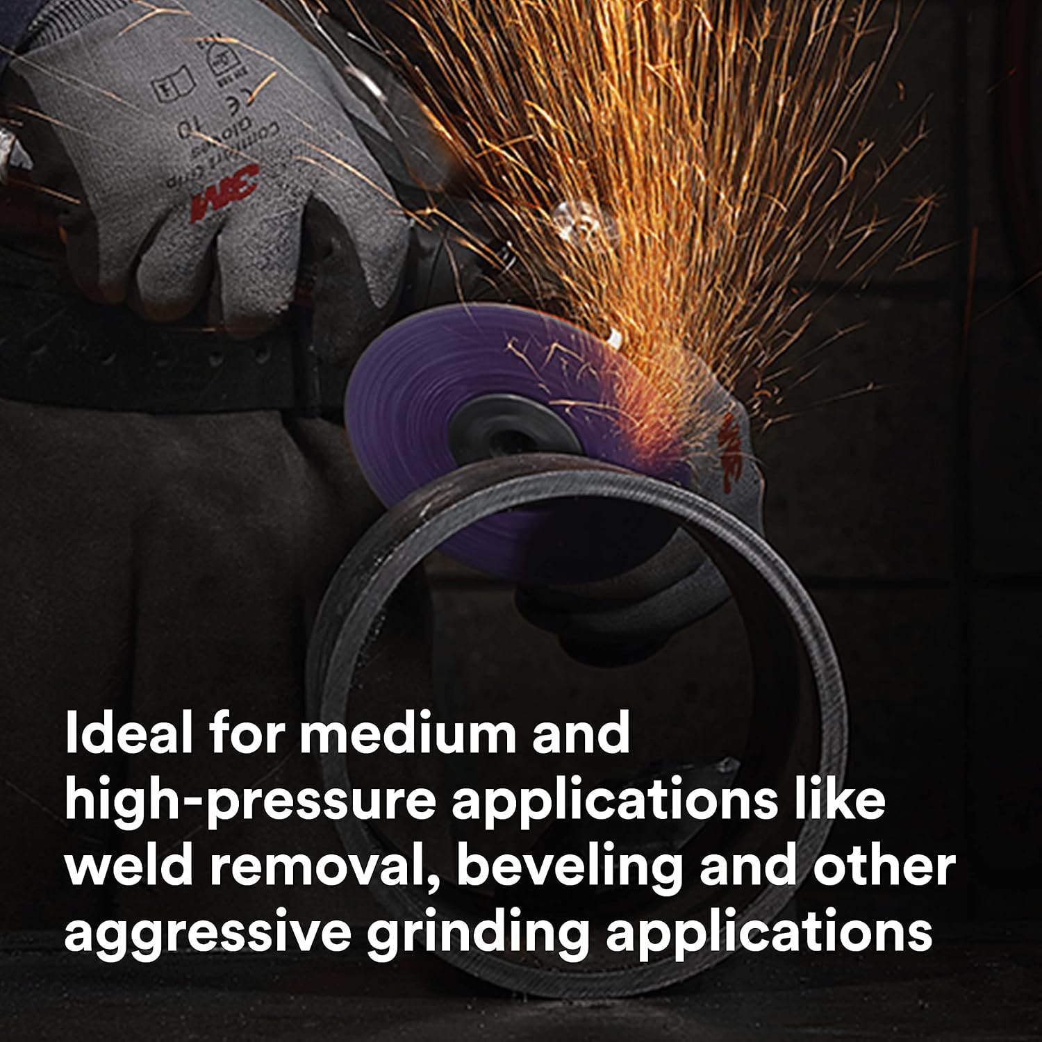 3M Cubitron II Fibre Disc 982CX Pro, 36+, TN Quick Change, 5 in, Die TN500P, Pack of 25, Improved Productivity, Longer Cut Rates, Designed for Heavy Metal Removal, Excels in Carbon Steel Applications