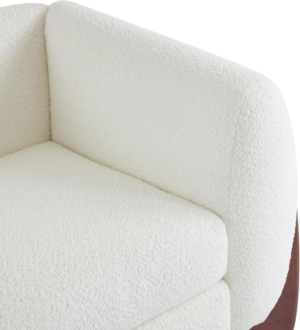 Christopher Knight Home 82 Inches Sofa Couch, Cozy 3-Seater, Boucle Fabric, Wood Frame, Beige