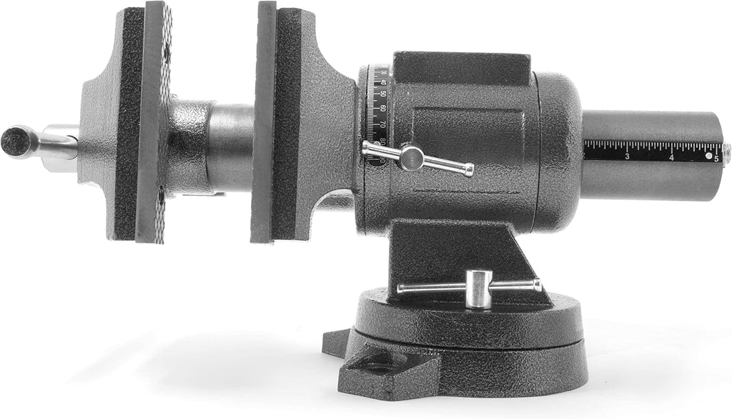 WEN Multi-Purpose Bench Vise, 5-Inch, Cast Iron with Swivel Base (MPV502)