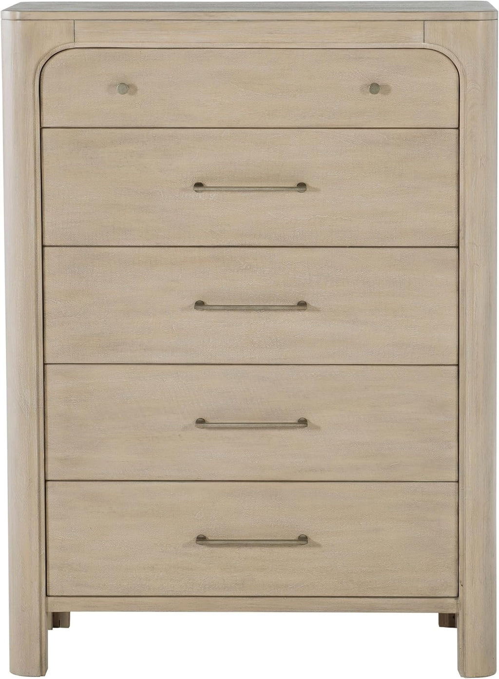 Coaster Home Furnishings - Solano - Wood - 5-Drawer Chest with Coastal Design, Rounded Edges, Bar Pull Handles and Hidden Compartment - Bedroom - Weathered Mango - 222525