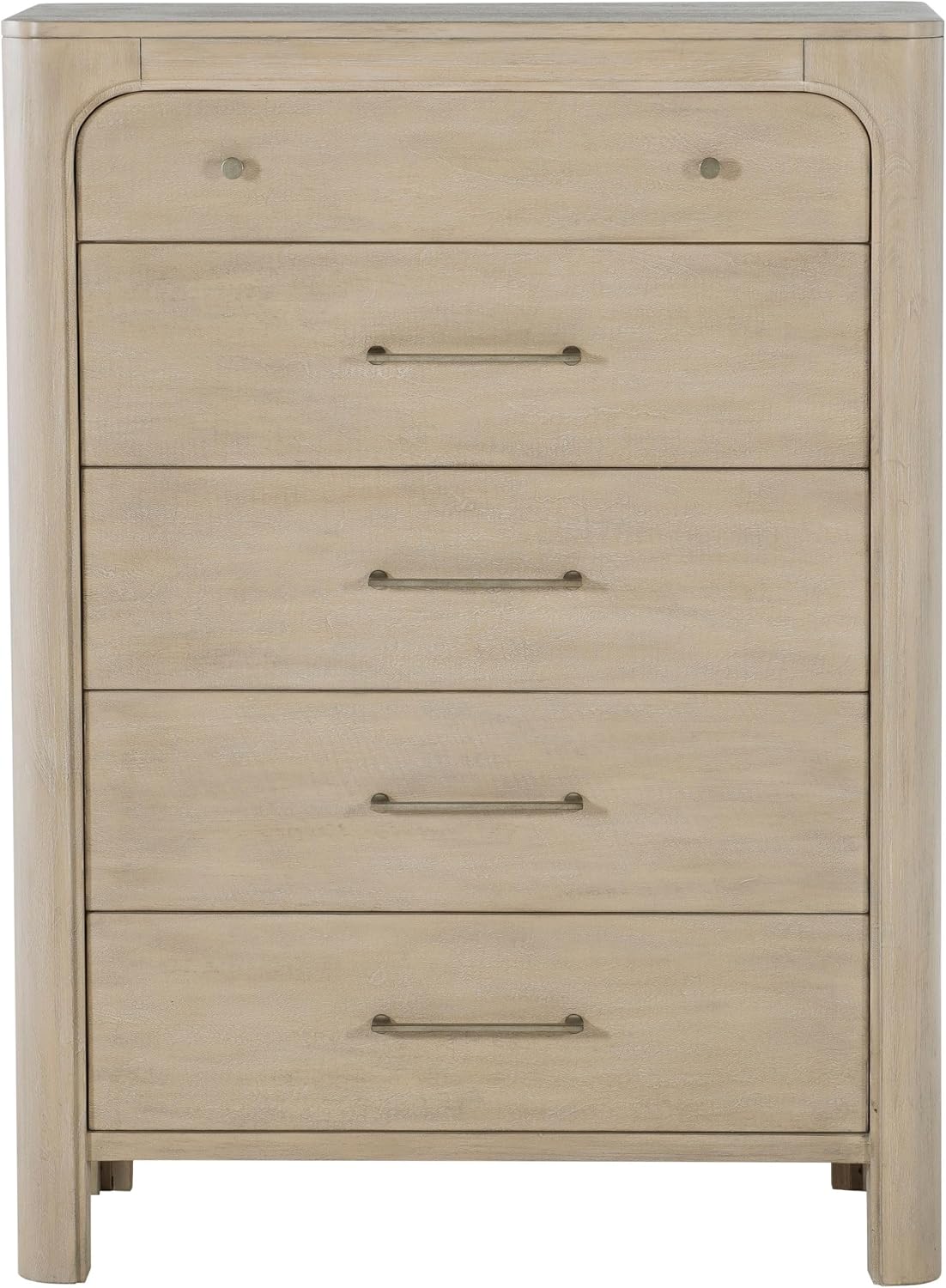 Coaster Home Furnishings - Solano - Wood - 5-Drawer Chest with Coastal Design, Rounded Edges, Bar Pull Handles and Hidden Compartment - Bedroom - Weathered Mango - 222525