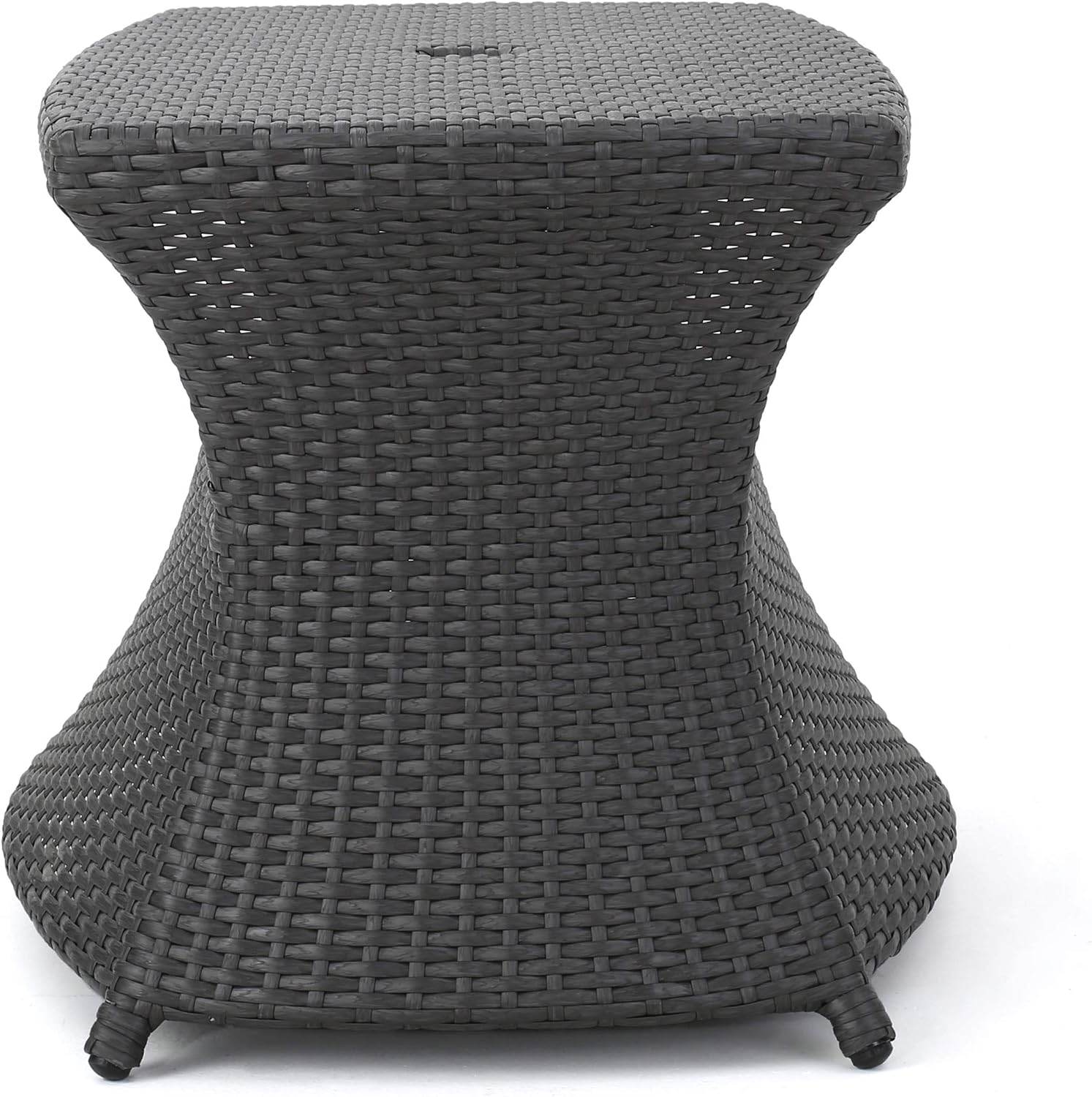 Christopher Knight Home Banta Outdoor Wicker Side Table (Grey)