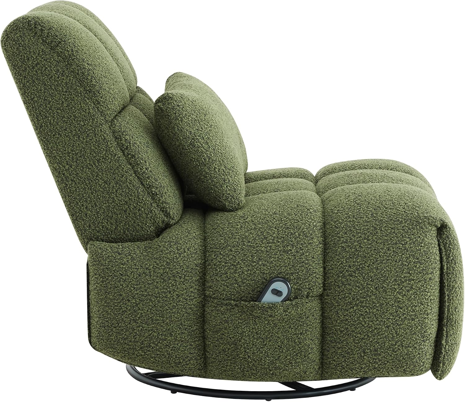 Watson & Whitely Oversized Power Recliner Chair for Adults, Swivel Rocker Recliner Chair with Lumbar Support, Ultra-Comfy Glider Recliner for Living Room Theater Seating Single Sofa, Olive