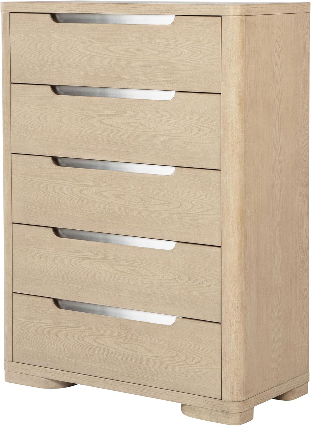 Coaster Home Furnishings - Ladera - Wood - 5-Drawer Chest of Drawers with Brushed Nickel Fingertip Pulls and French Dovetail Fronts - Contemporary - Bedroom - Light Elm - 225085