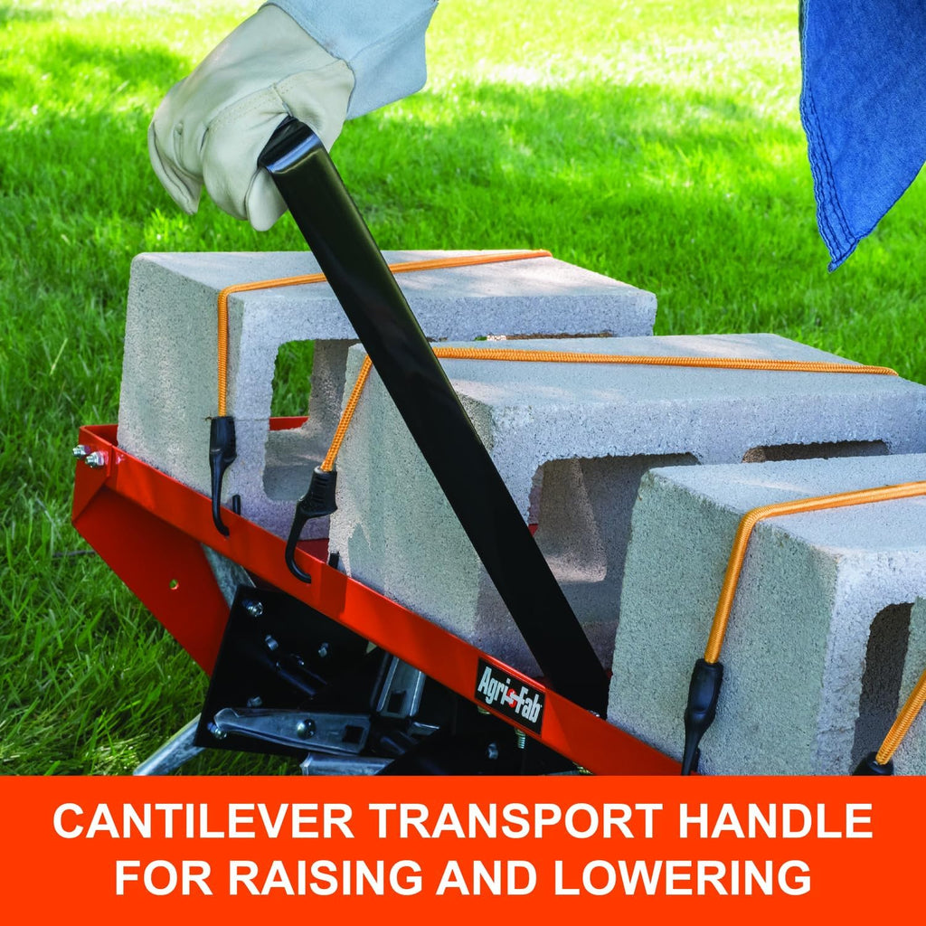 Agri-Fab 48 In Tow Behind Lawn Plug Aerator with 32 Galvanized Knives and Universal Hitch