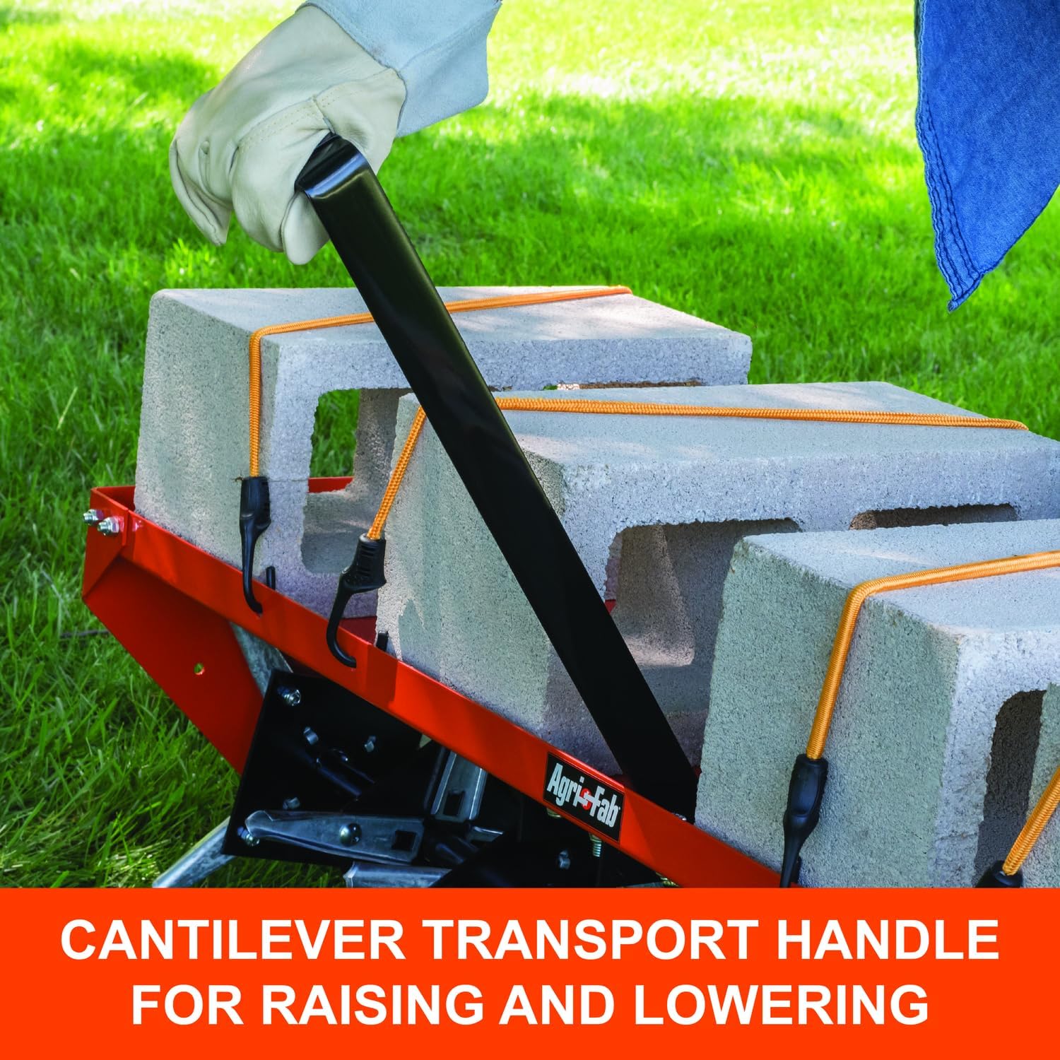 Agri-Fab 48 In Tow Behind Lawn Plug Aerator with 32 Galvanized Knives and Universal Hitch
