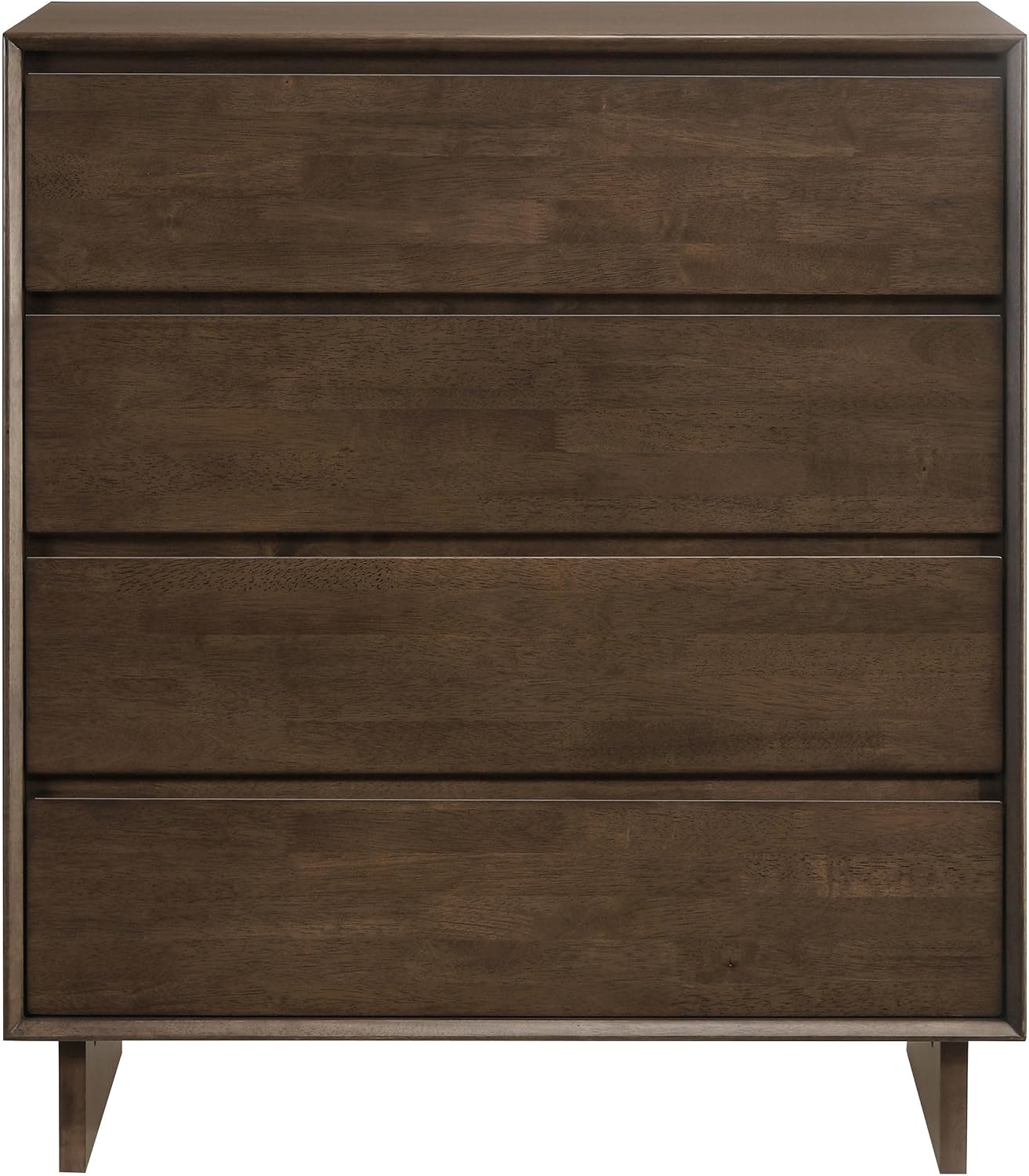 Coaster Home Furnishings - Glenwood - Wood - 4-Drawer Chest of Drawers with Mitered Trim, Felt-Lined Top and Fingertip Pulls - Transitional - Bedroom - Warm Brown - 225015