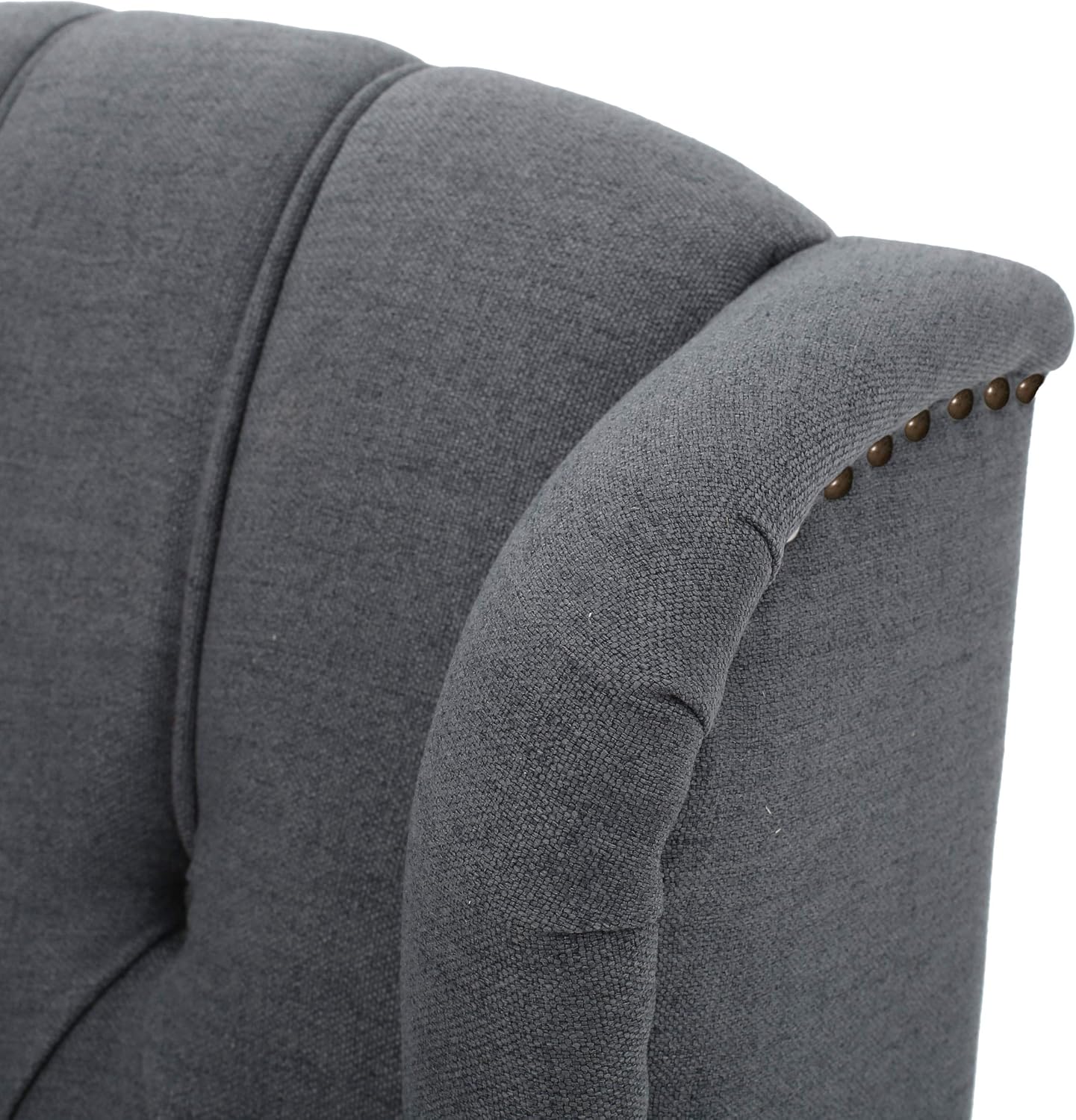 Christopher Knight Home Earlean Fabric Recliner (Set of 2), Charcoal, Dark Brown