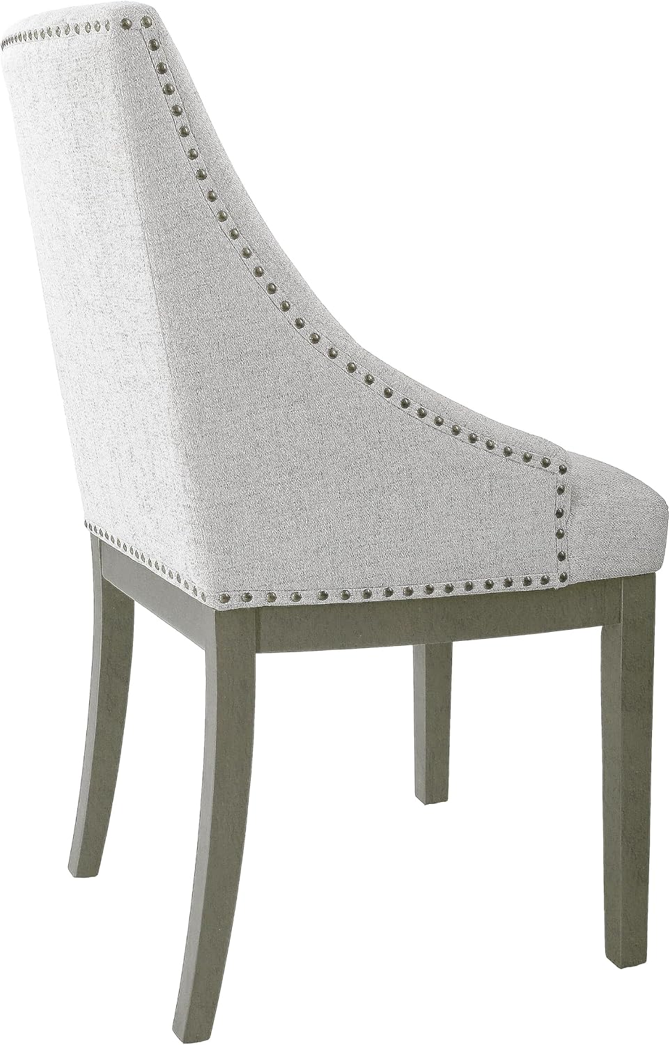 HomePop Home Decor | Upholstered Anywhere Dining Chair | Accent Chairs for Living Room & Bedroom | Decorative Home Furniture - Neutral Textured Solid (Single Pack)