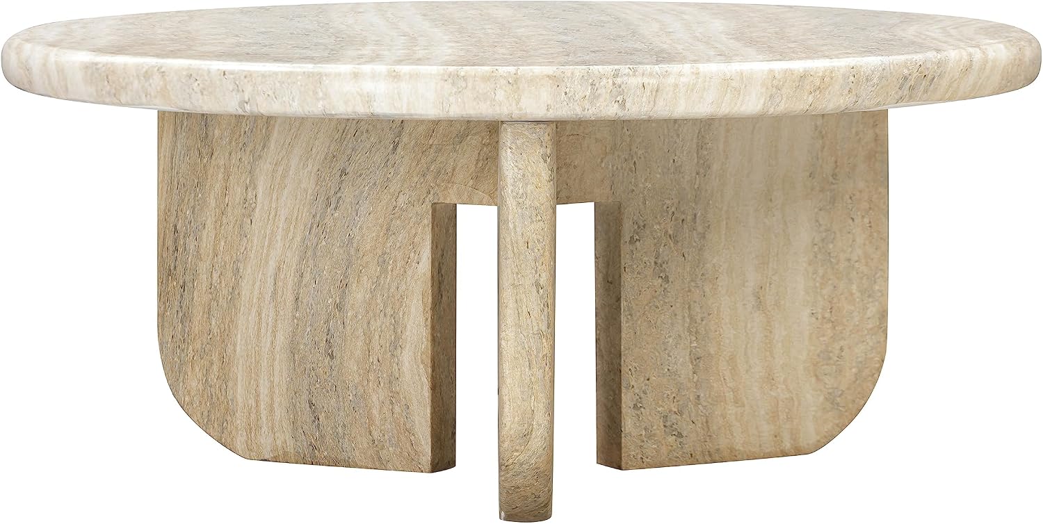 Tov Furniture Patrizia Concrete Round Coffee Table