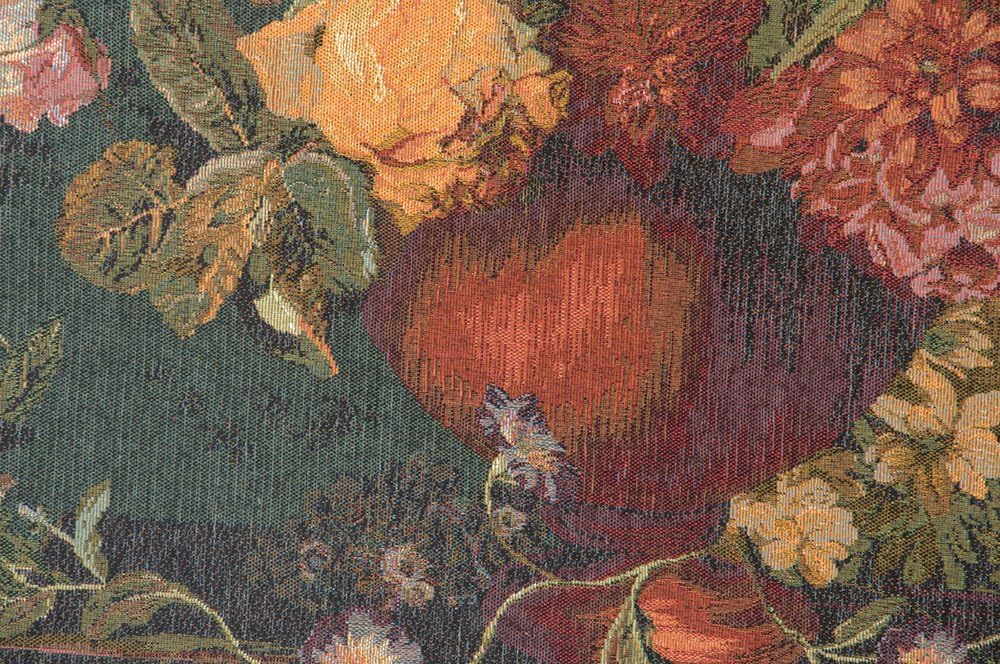 Charlotte Home Furnishings Inc. Bouquet Flamand French Tapestry Wall Hanging, 58 x 44 Inch, Viscose Cotton and Polyester Blend Wall Art, Woven In France, Perfect For Home Decor And Wall Decor