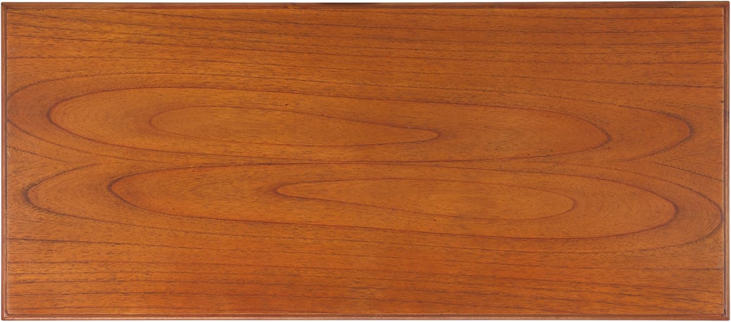 SAFAVIEH Home Collection Virginie Natural Brown Rectangle Coffee Table