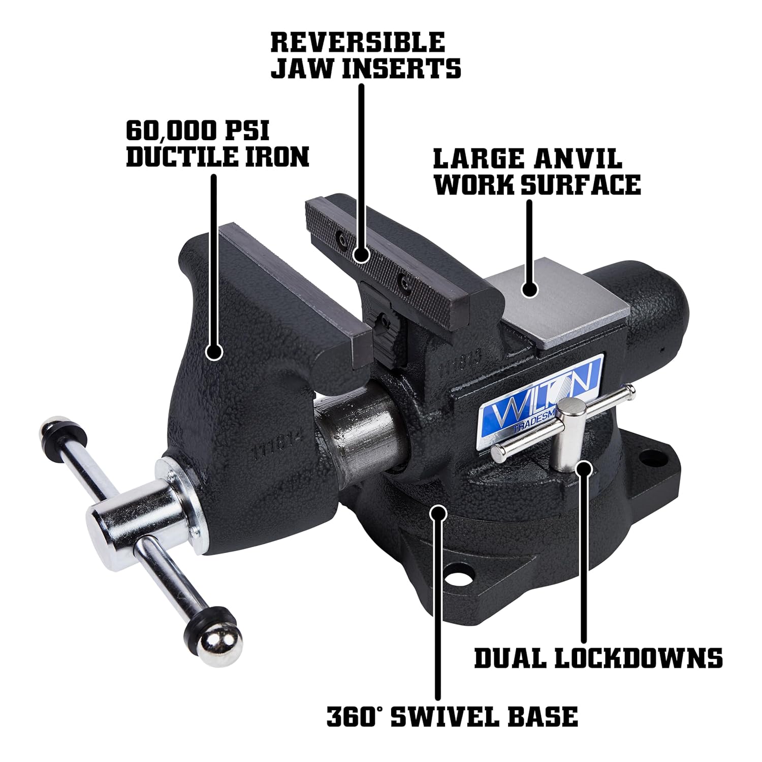 Wilton Special Edition 5-1/2' Mechanics Pro Vise and B.A.S.H 2-Lb. Dead Blow Hammer (28811DB)