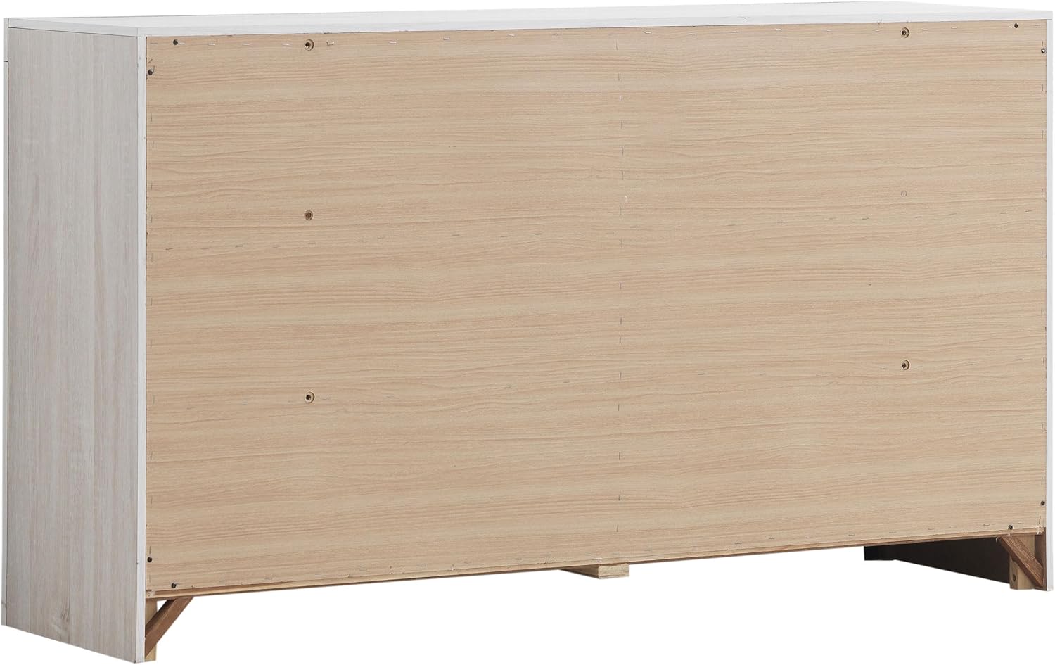 Coaster Home Furnishings Brantford Farmhouse 59-inch 6-Drawer Bedroom Dresser Clothing Storage Cabinet Wide Chest of Drawers Organizer Unit Coastal White 207053