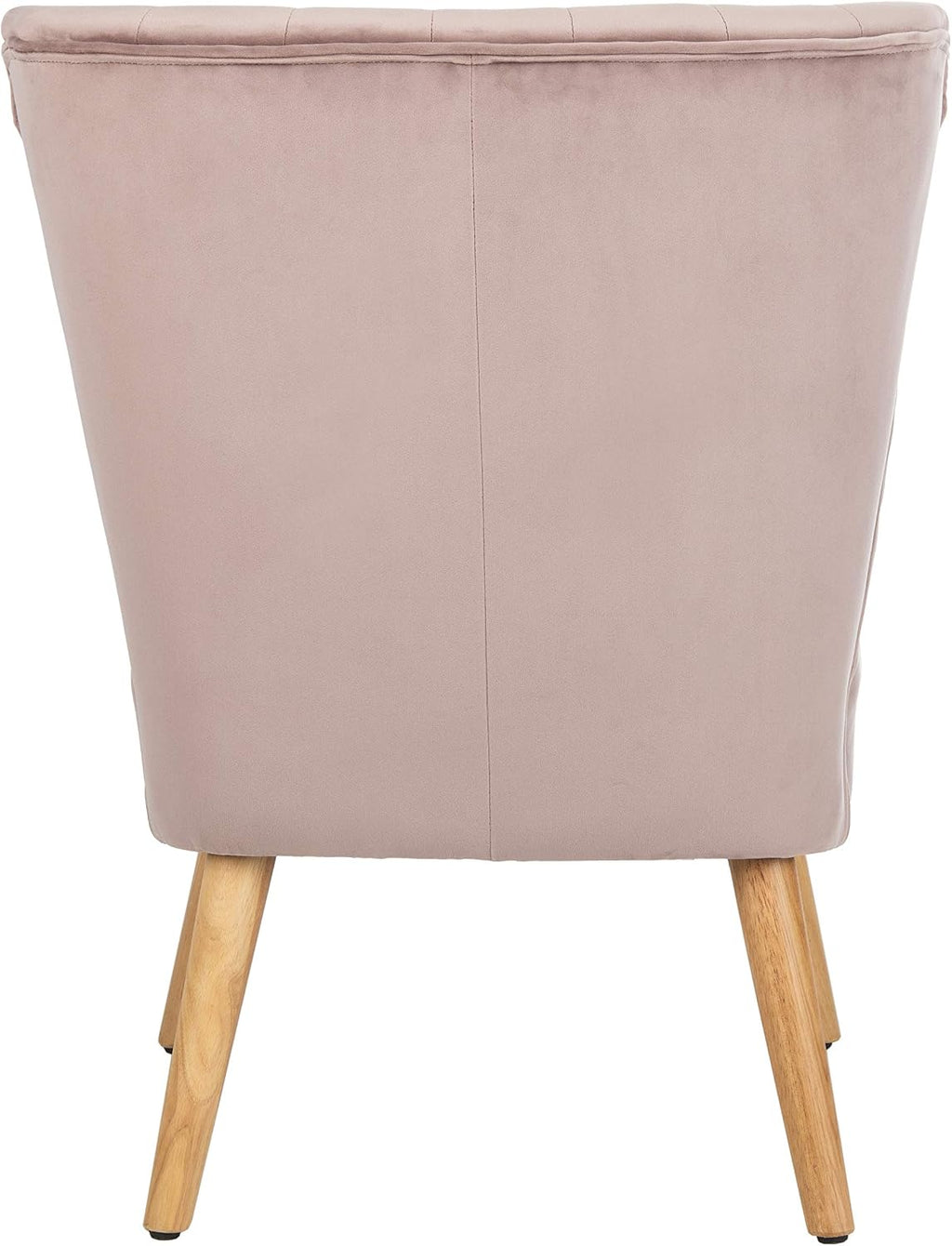 Safavieh Home June Retro Glam Mauve Velvet and Natural Accent Chair