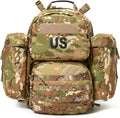 Akmax MOLLE II Medium Rucksack Military Tactical Backpack with Detachable Side Pouches & Upgraded Frame for Enhanced Comfort