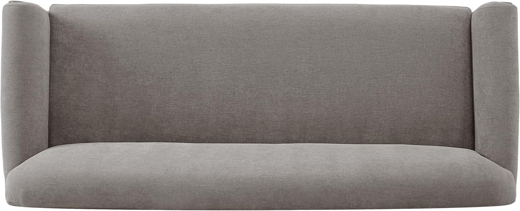 Christopher Knight Home Sola 77.5'' Modern Chenille Upholstered Loveseat Sofa with Rolled Armrest and Rubberwood Frame, 2-Seater Home Sofa Living Room, Comfy Couch for Hotel/Apartment, Brown