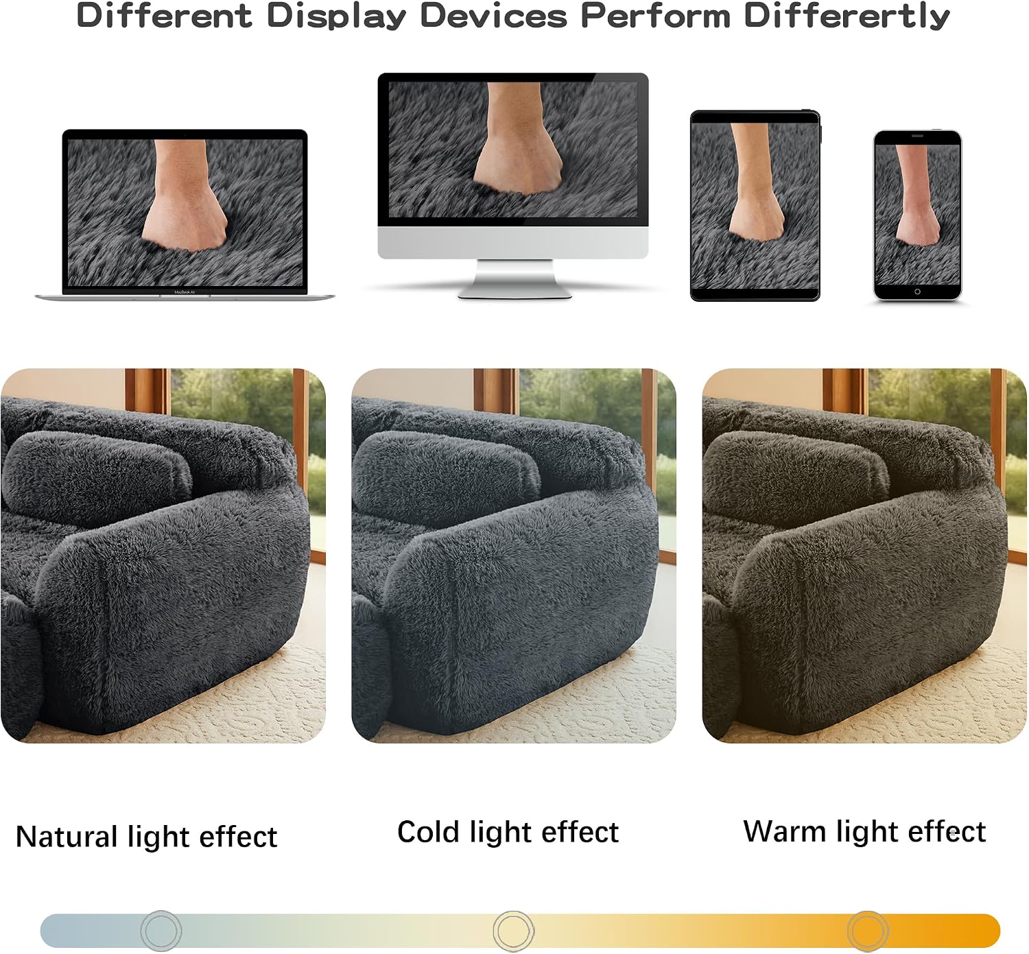 80-Inch Boneless Love Seat Couches in a Box, 2 Seat Modular Foam Cloud Sofa Floor Compressed Loveseat Couch W/Angle Armrests for Home Apartments Bedroom Living Room