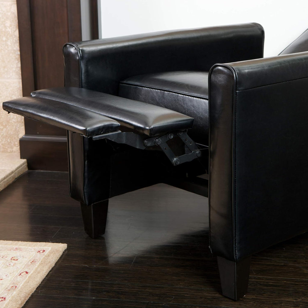 GDFStudio Lucas Space-Saving Leather Recliner | Perfect for Home or Office | Ideal Furnishing Option for Smaller Living Spaces