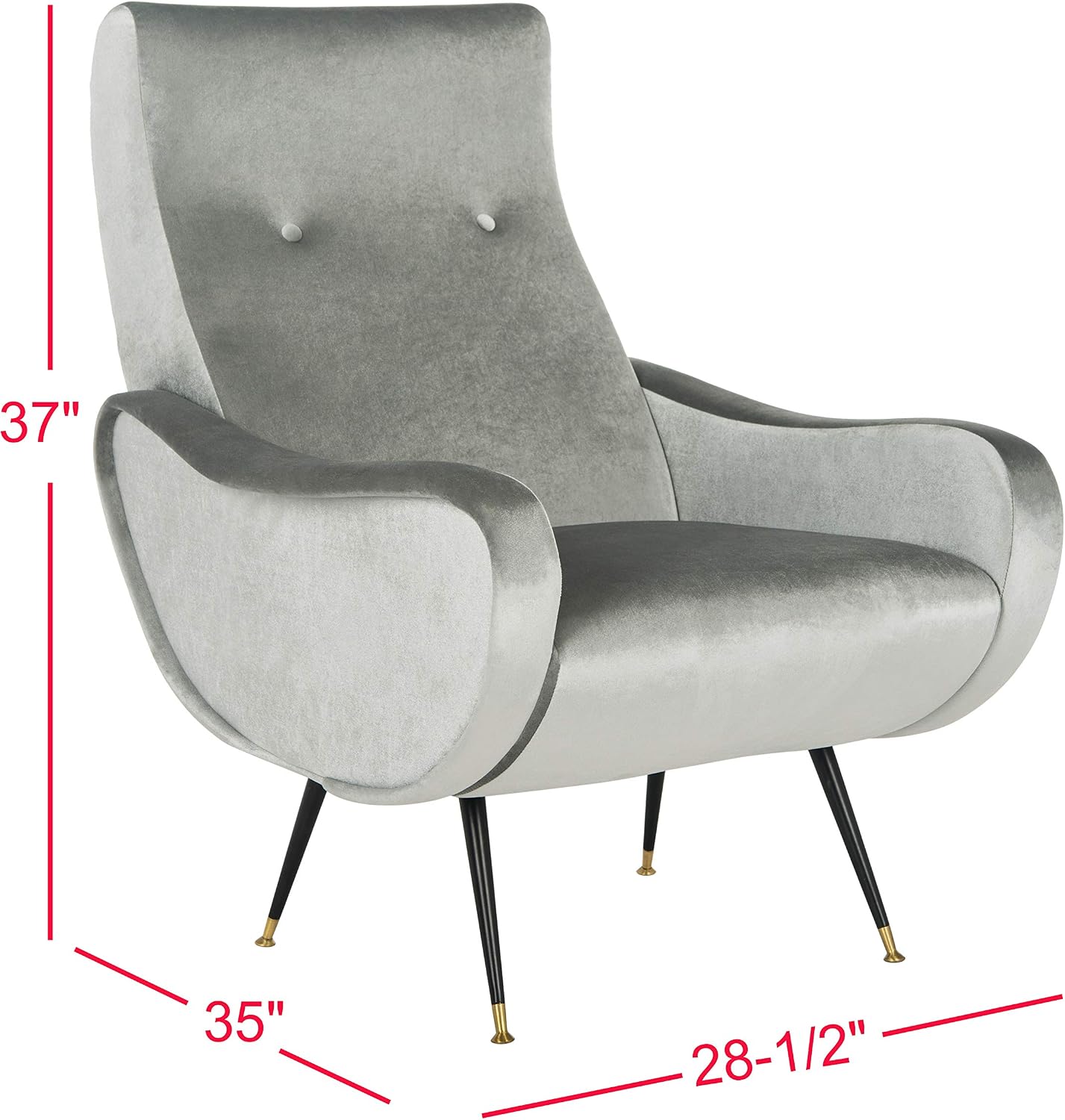 Safavieh Accent Chair, Normal, Light Grey