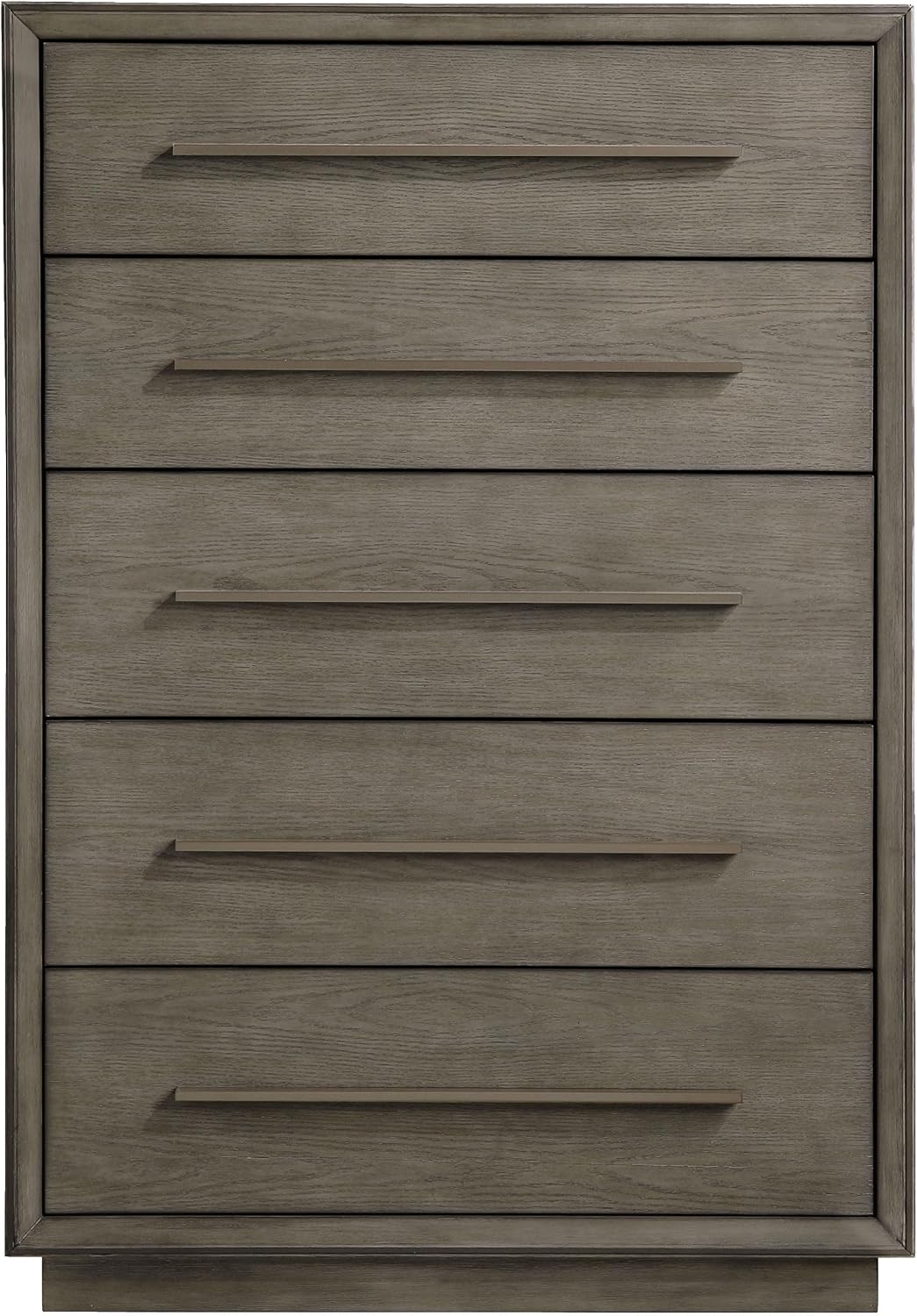 Coaster Home Furnishings - Durango - Wood - 5-Drawer Chest with Long Bar Pulls, Flat Panel Front, Linear Handles and Mitered Trim - Contemporary - Bedroom - Taupe Oak - 223275
