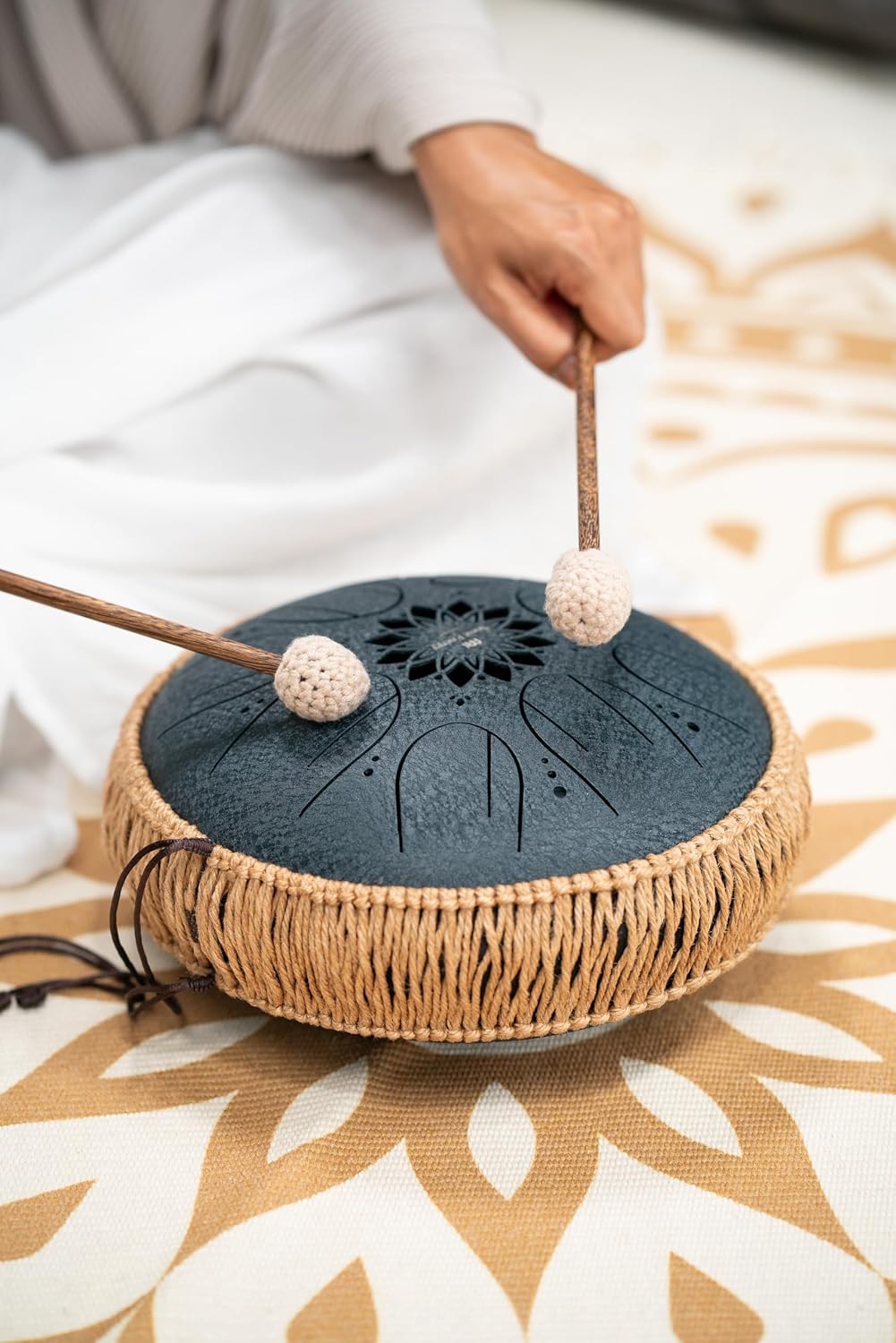 Meinl Sonic Energy Octave Steel Tongue Drum 8 Notes 10' with Mallets, Bag — Sound Healing Instrument for Musical Education, Meditation, ASMR, Yoga
