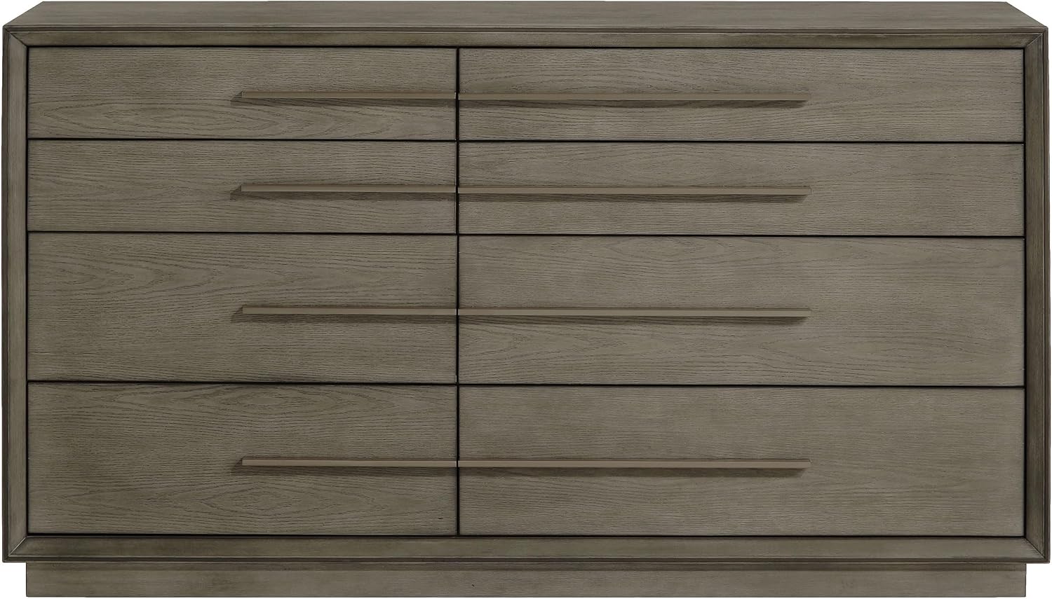 Coaster Home Furnishings - Durango - Wood - 8-Drawer Dresser with Extra-Long Drawer Pulls, Taupe Oak Finish, Mitered Trim, Contemporary Style - Bedroom - Taupe Oak - 223273