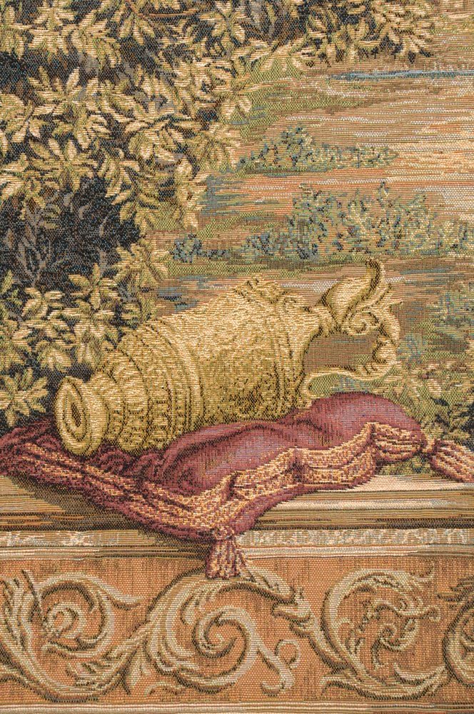 C Charlotte Home Furnishings Inc Verdure Au Chateau II French Tapestry Wall Hanging | Viscose Cotton and Polyester Blend Wall Art | 58 in. x 74 in | Home Decor Accents
