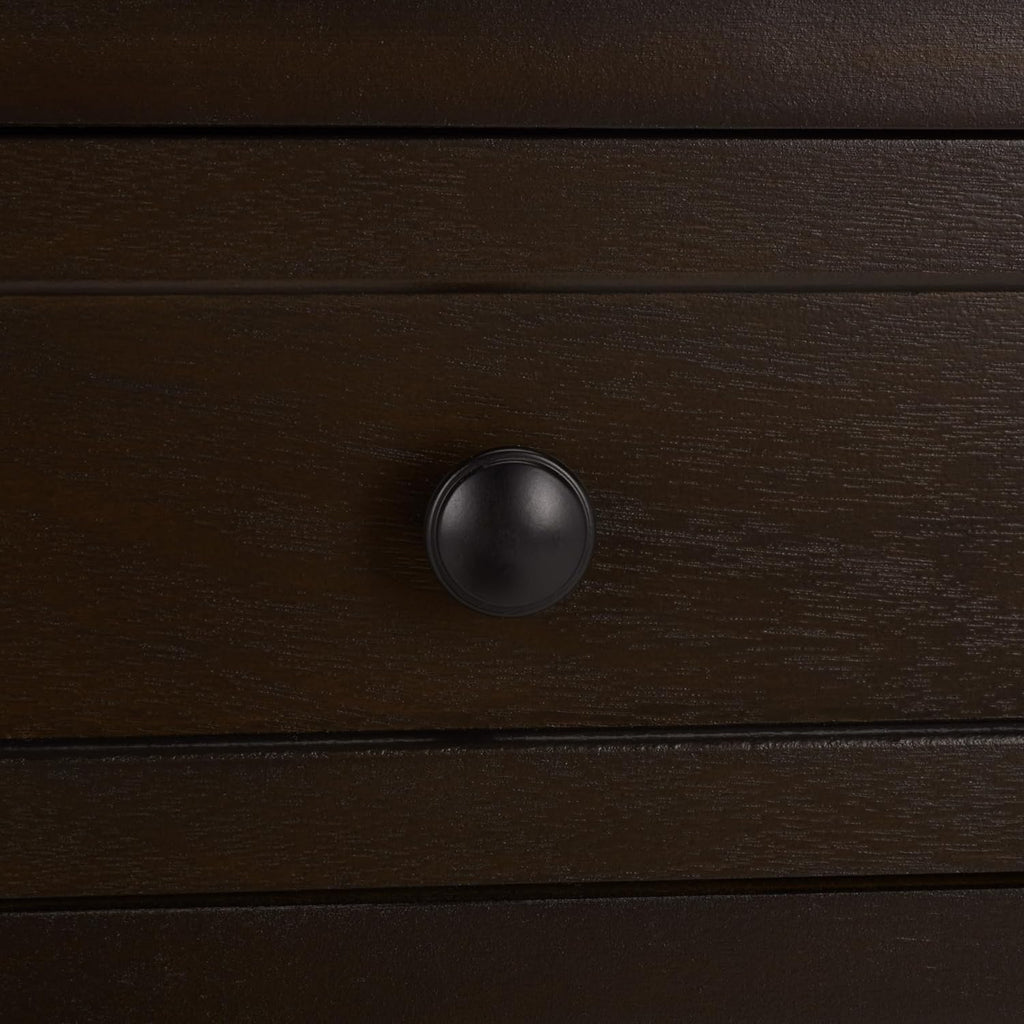 SAFAVIEH Furniture - Herman 2-Drawer Storage Unit - Dark Chocolate - Solid Wood - Classic Storage Design - Ideal for Living Room, Entryway, 29' W x 13' D x 27.5' H - Fully Assembled (AMH5702H)