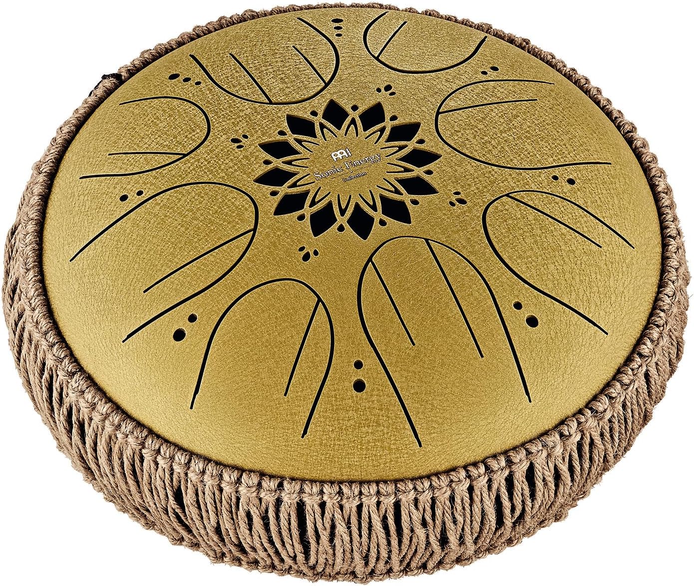 Meinl Sonic Energy Octave Steel Tongue Drum 8 Notes 10' with Mallets, Bag — Sound Healing Instrument for Musical Education, Meditation, ASMR, Yoga