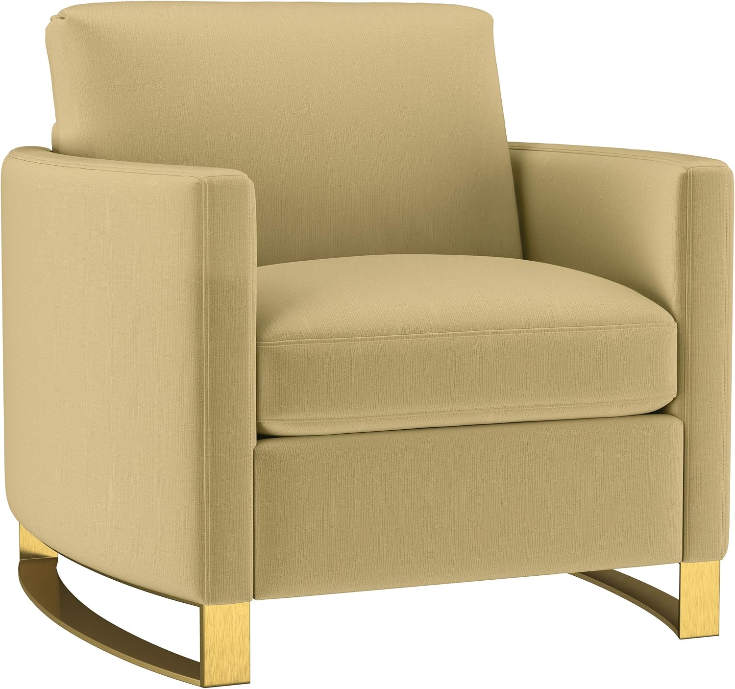 Coaster Home Furnishings - Corliss - Wood - Upholstered Accent Chair with Reversible Cushions, Curved Arms and Contemporary Style - Living Room - Camel - 508826