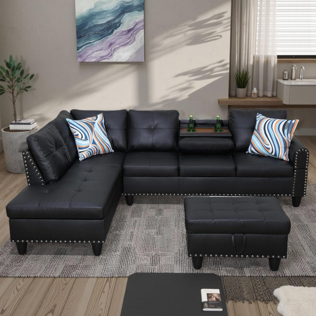 L Shaped Couches for Living Room, Sectional Couch Living Room Furniture