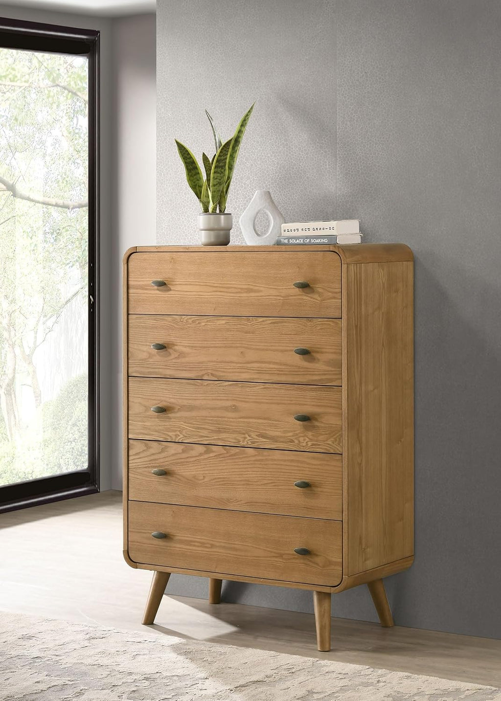 Coaster Home Furnishings Robyn 5-Drawer Bedroom Chest of Drawers Light Ash