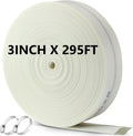 Pushglossy 3 Inch x 295 ft Heavy Duty Pool Backwash Hose with 2 Clamps Flat Discharge Hose for Swimming Pool Outdoor Garden Lawn Irrigation Sump