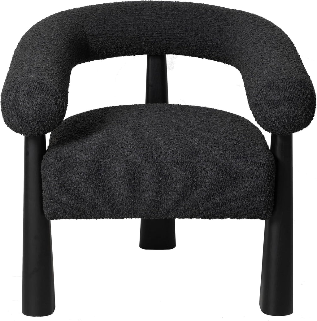 Tov Furniture Spara Black Performance Boucle Accent Chair (Black)