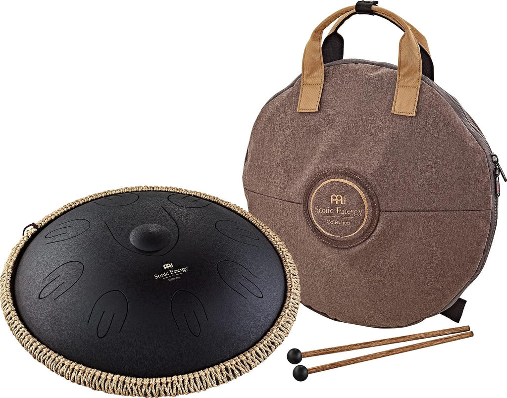 Meinl Sonic Energy Octave Steel Tongue Drum 9 Notes 16' with Mallets, Bag — Sound Healing Instrument for Musical Education, Meditation, ASMR, Yoga