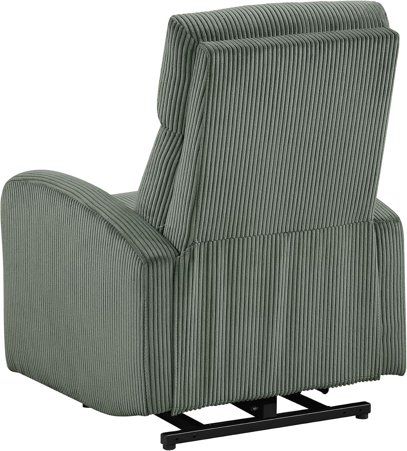 Lexicon Power Lift Recliner Chair for Elderly with Remote Control, Gentle Lift Motion, Side Pocket Armrest, Corduroy Upholstered Electric Recliner for Living Room/Bedroom, Easy Assembly, Green