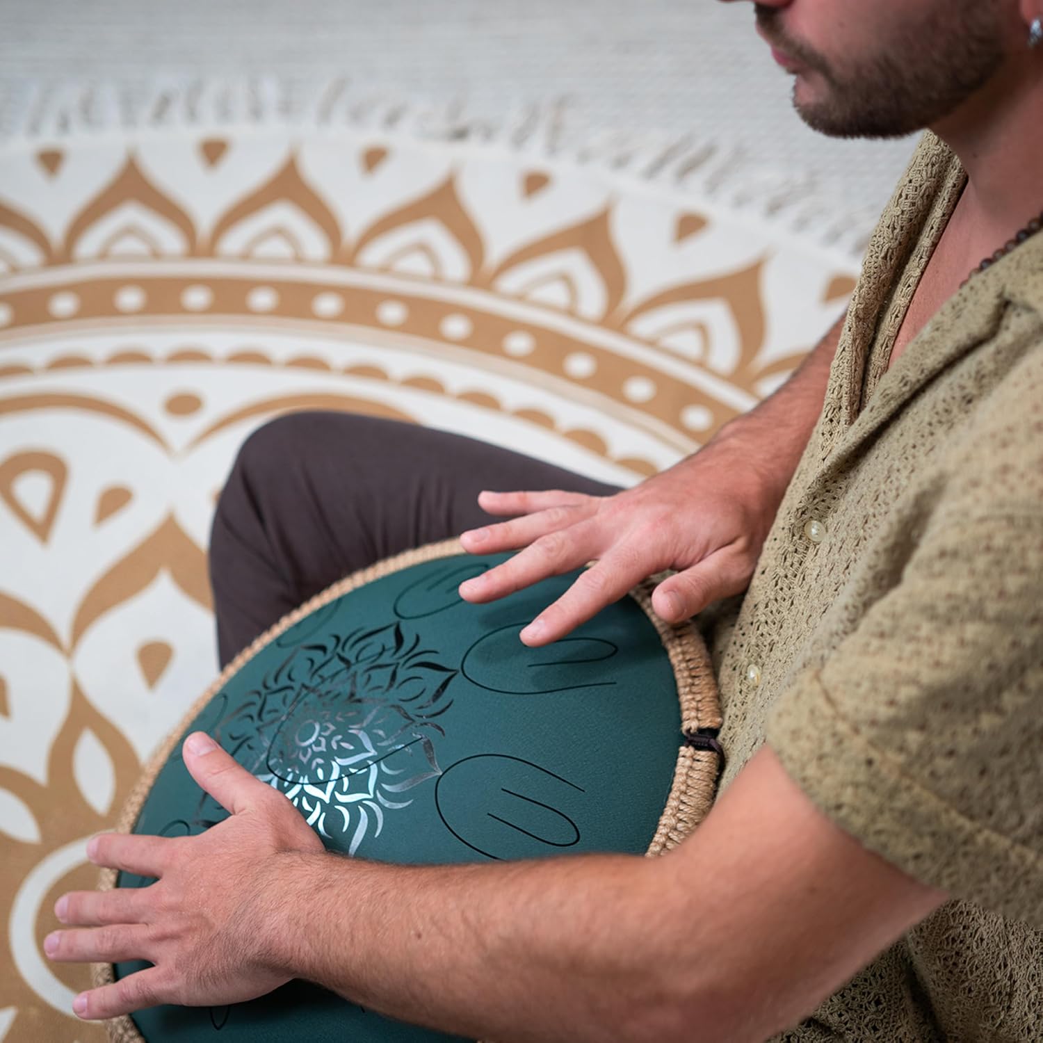 Meinl Sonic Energy Octave Steel Tongue Drum Percussion Instrument 16', 9 Notes with Mallets, Bag — for Musician Gift, Meditation, Yoga, Sound Baths