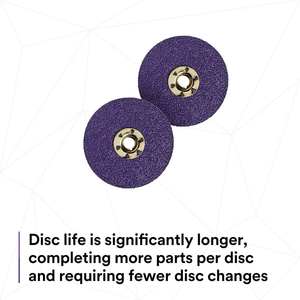3M Cubitron II Fibre Disc 982CX Pro, 36+, TN Quick Change, 5 in, Die TN500P, Pack of 25, Improved Productivity, Longer Cut Rates, Designed for Heavy Metal Removal, Excels in Carbon Steel Applications