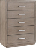 Coaster Home Furnishings - Kenora - Wood - 5-Drawer Chest with Chrome Bar Pulls, Mitered Trim and Recessed Base - Transitional - Bedroom - Barley Brown - 224855