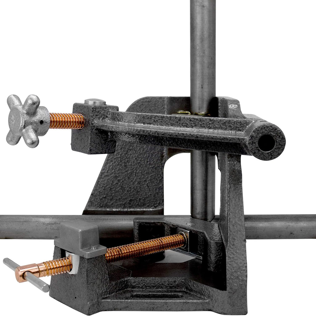 3-Axis Fixture Vise with Quick Acting Screw, Two Stand-Offs, Swing Away Arm with 3.75-Inch Miter Joint, 2.45-Inch T-Clearance - WAC35-SW, Strong Hand