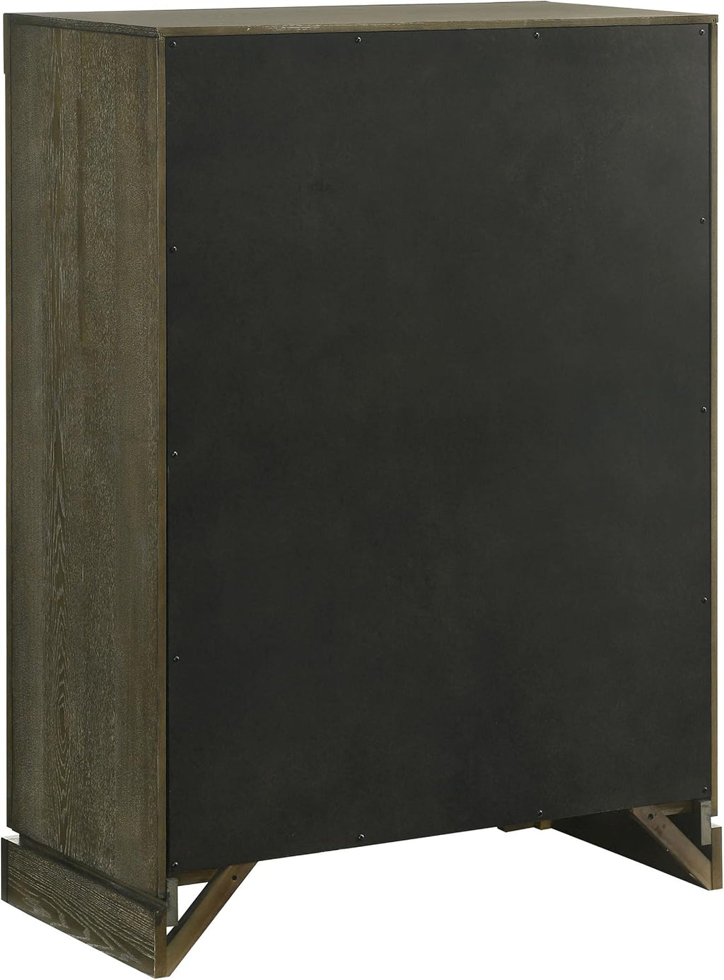 Coaster Home Furnishings - Gran Park - Wood - 5-Drawer Chest with Brass Knobs, Felt-Lined Top and Metal Ball-Bearing Glides - Modern Classic - Bedroom - Dark Cocoa - 224935