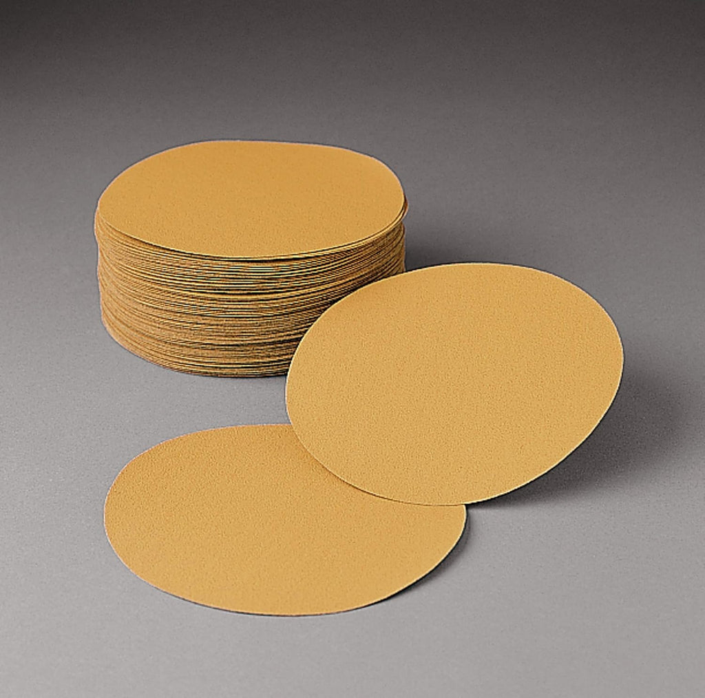3M Stikit Gold Film Disc Roll 255L, P180, 5 in x NH, Die 500X, 125 Discs per roll