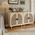 Decorative Storage Cabinet, Sideboard with Magnetic Latch, Adjustable Shelf, 29.8 x 15.7 x 31.5 Inches (2 Piece)
